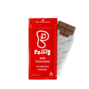 Psilly Milk Chocolate Bar with smooth mushroom infusion