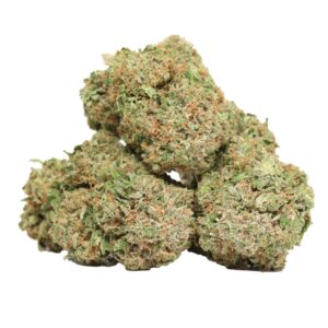 Death Bubba indica buds with dense trichomes and earthy aroma