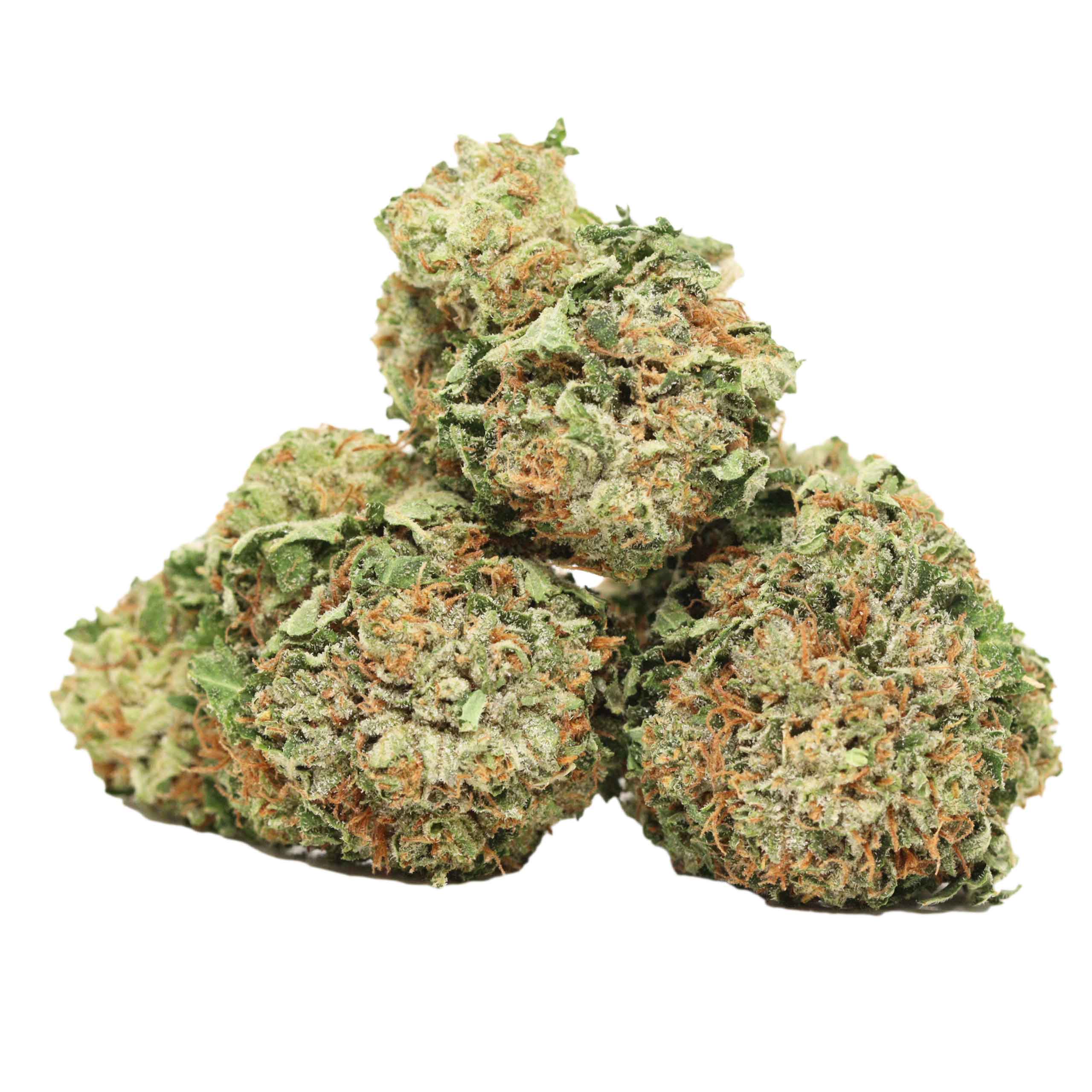 Dior Death Bubb indica buds with dense trichomes and earthy-sweet aroma