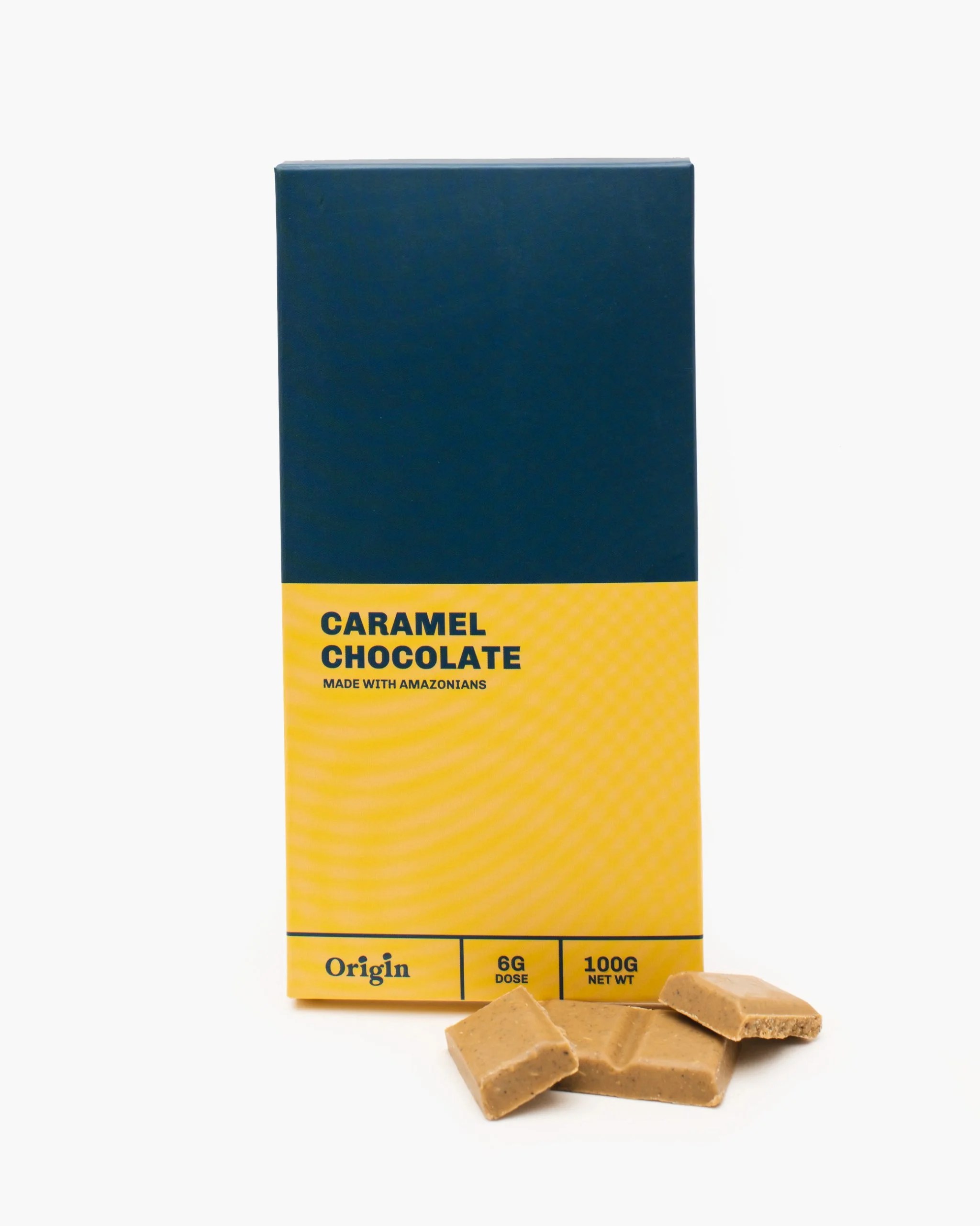 Caramel Mushroom Chocolate Bar for psilocybin use in USA, Canada, and Australia