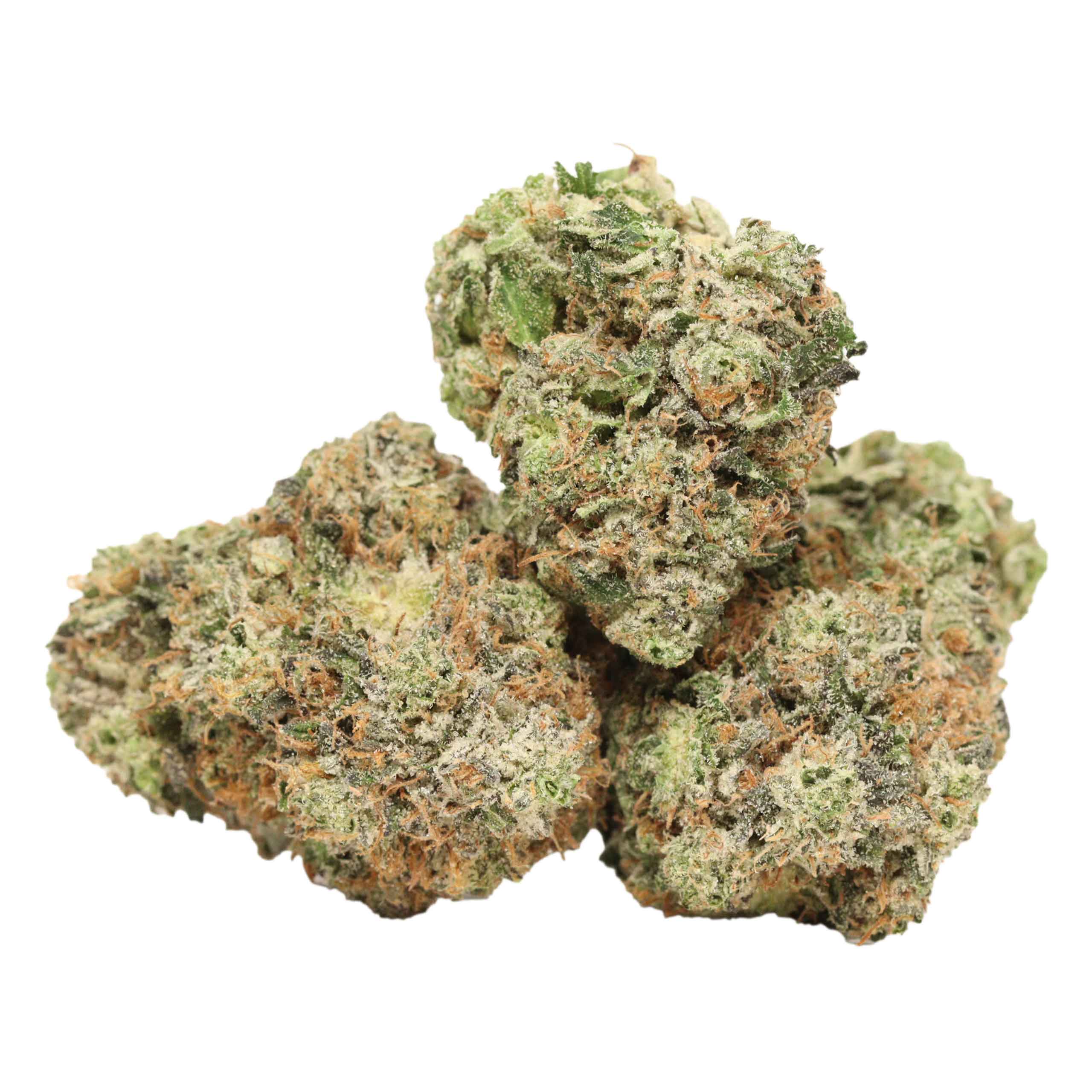 Pink Death hybrid strain with pink-accented buds and sweet floral aroma